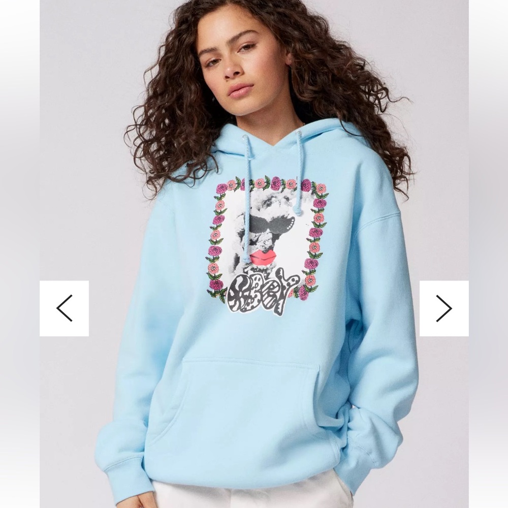 New Obey Urban Outfitters Exclusive Smoke Show Sweatshirt S Blue